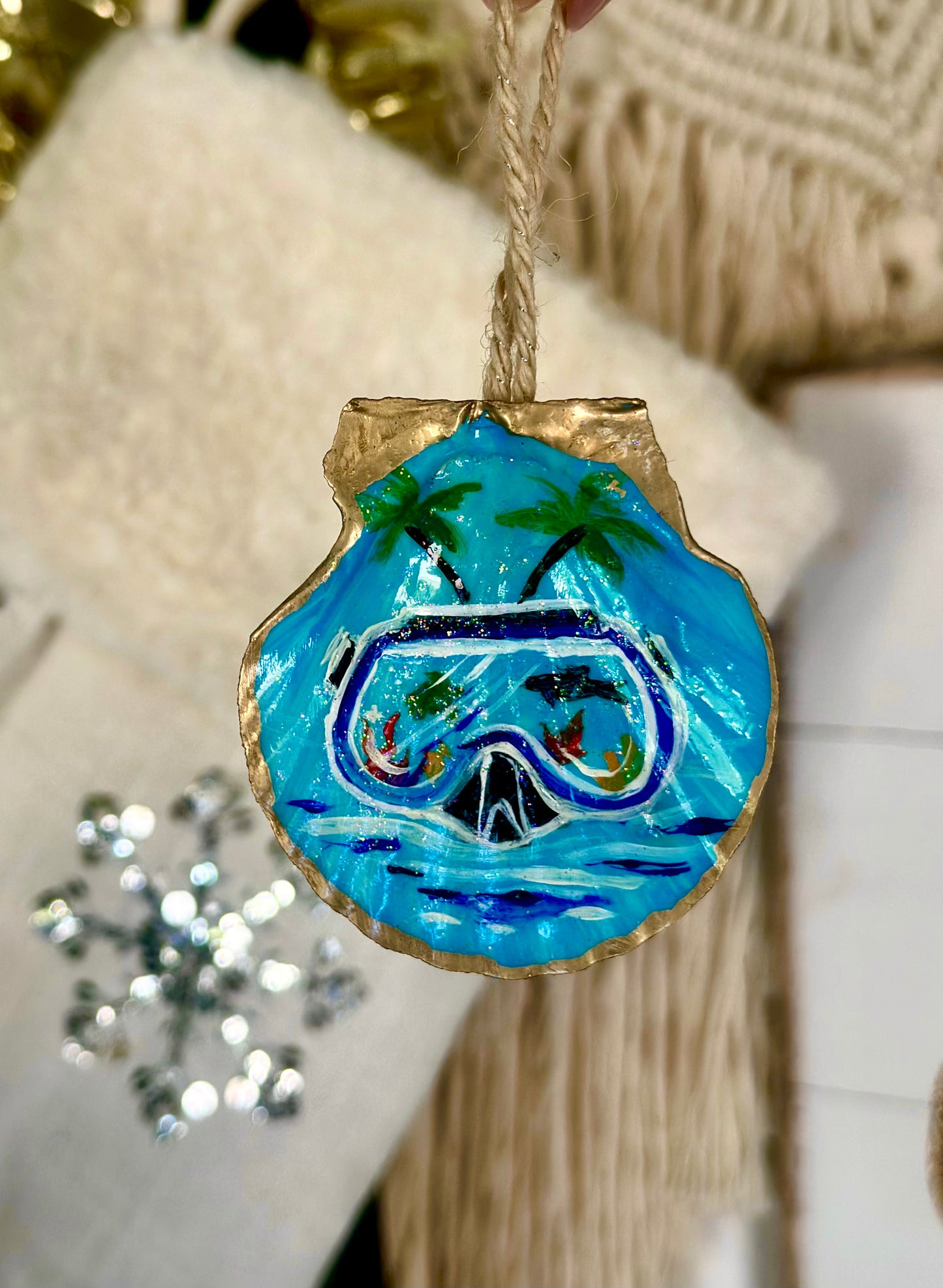 Seashell Ornament- Tropical Snorkel