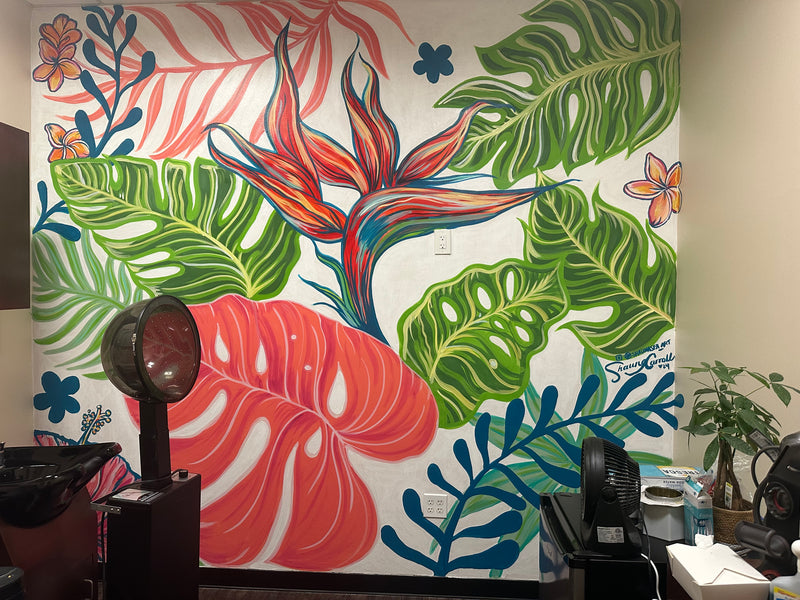 Completed mural installation